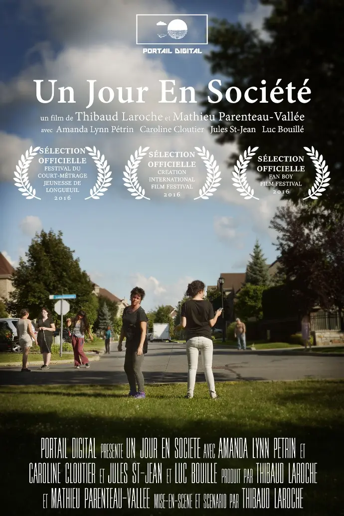 Un jour en société (2016) satire fantastique, 30 minutes